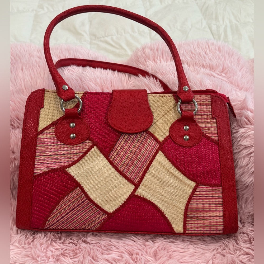 NWOT Woven Shoulder Bag - Picture 1 of 7